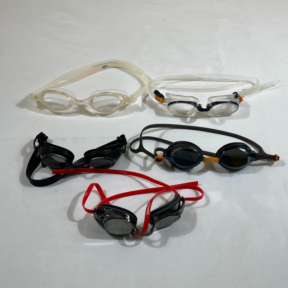 Speedo Intex Open Water Swim Goggles Lot of 5 Athletic Unisex Adjustable Multi